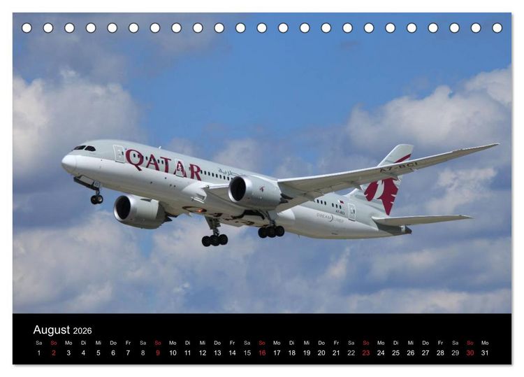 Produktbild: Flugverkehr (Tischkalender 2026 DIN A5 quer), CALVENDO Monatskalender