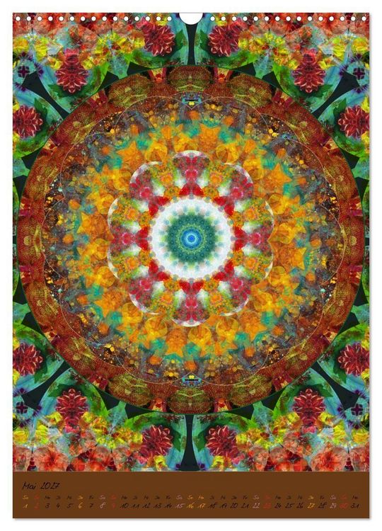 Produktbild: FLORALE MANDALAS (Wandkalender 2027 DIN A3 hoch), CALVENDO Monatskalender