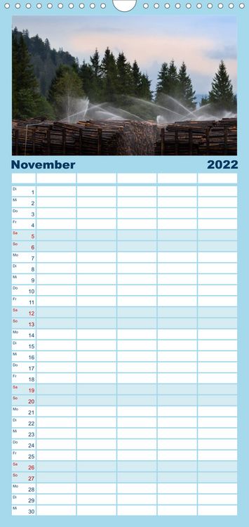 Produktbild: Familienplaner Boarisch g'schaut - Vom Haarsee bis zum Isarwinkel (Wandkalender 2022 , 21 cm x 45 cm, hoch)