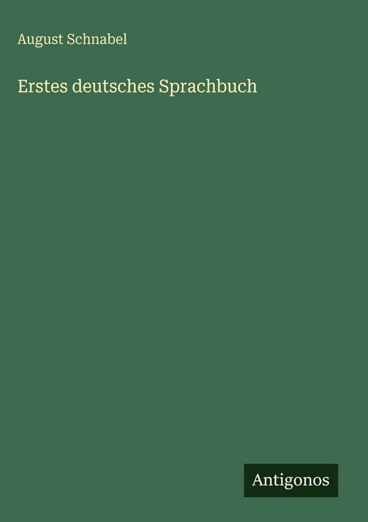 Produktbild: Erstes deutsches Sprachbuch