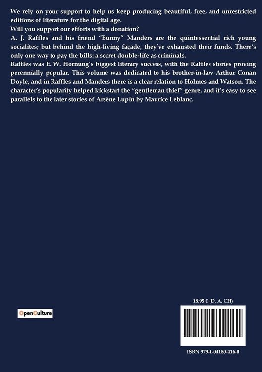 Produktbild: The Amateur Cracksman
