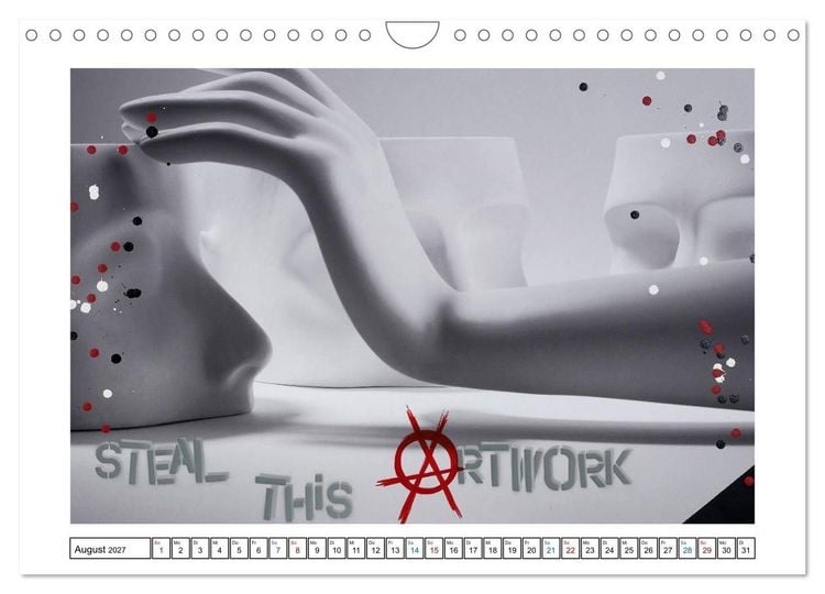 Produktbild: Graffiti trifft auf Fotografie (Wandkalender 2027 DIN A4 quer), CALVENDO Monatskalender