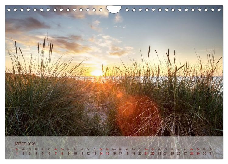 Produktbild: Moin Moin Sch&ouml;ne Stunden am Ostseestrand (Wandkalender 2026 DIN A4 quer), CALVENDO Monatskalender
