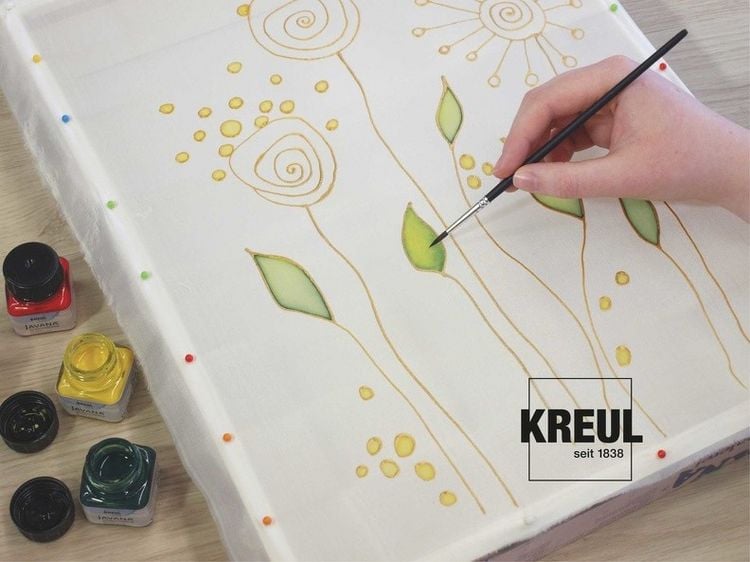 Produktbild: KREUL Javana Malen auf Seide, Starter Set mit 5 Seidenmalfarben &agrave; 20 ml
