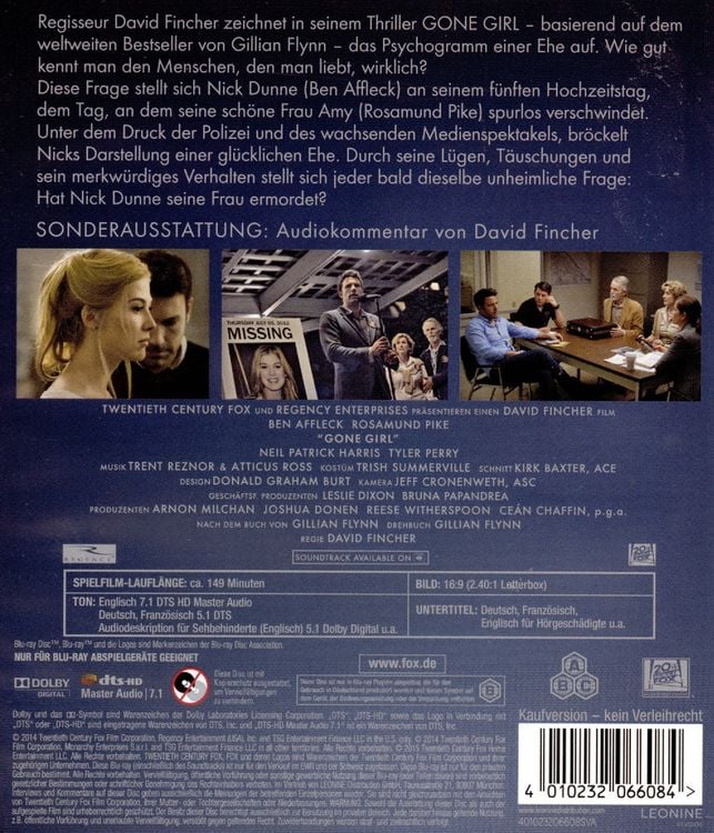 Produktbild: Gone Girl - Das perfekte Opfer