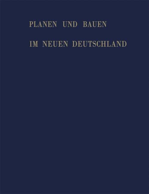 Produktbild: Planen und Bauen im neuen Deutschland