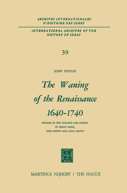 Produktbild: The Waning of the Renaissance 1640&ndash;1740