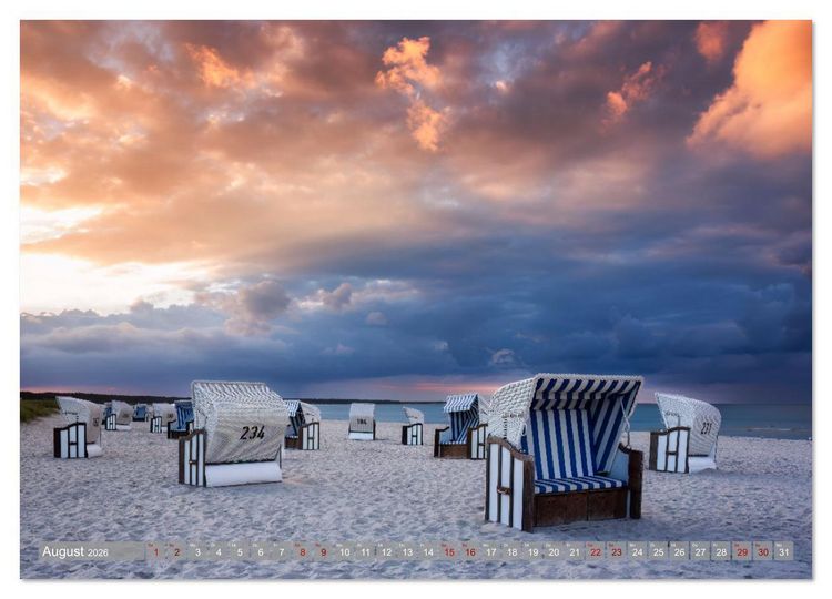 Produktbild: Fischland-Dar&szlig;-Zingst Impressionen einer Halbinsel (Wandkalender 2026 DIN A4 quer), CALVENDO Monatskalender