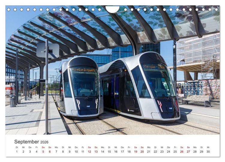 Produktbild: Trams und Stra&szlig;enbahnen (Wandkalender 2026 DIN A4 quer), CALVENDO Monatskalender