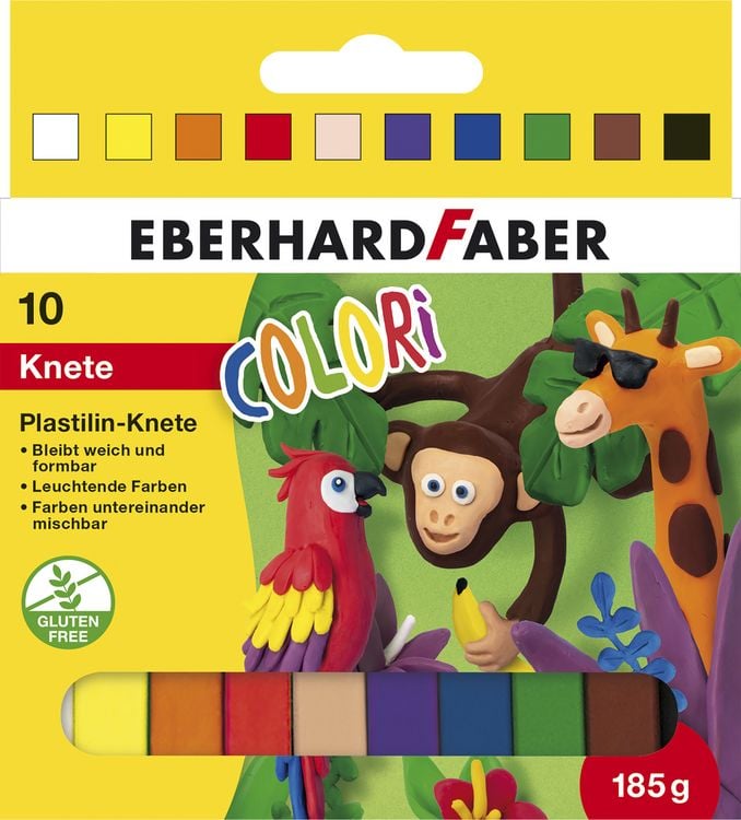 Produktbild: Eberhard Faber Plastilin-Knete Colori 10er Set