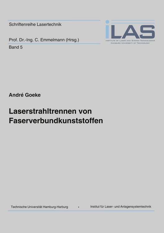 Produktbild: Laserstrahltrennen von Faserverbundkunststoffen