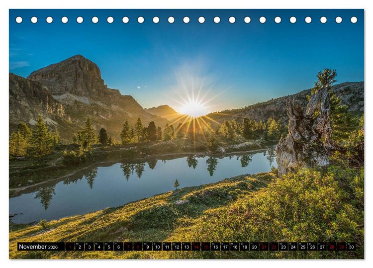 Produktbild: Traumhafte Alpen (Tischkalender 2026 DIN A5 quer), CALVENDO Monatskalender