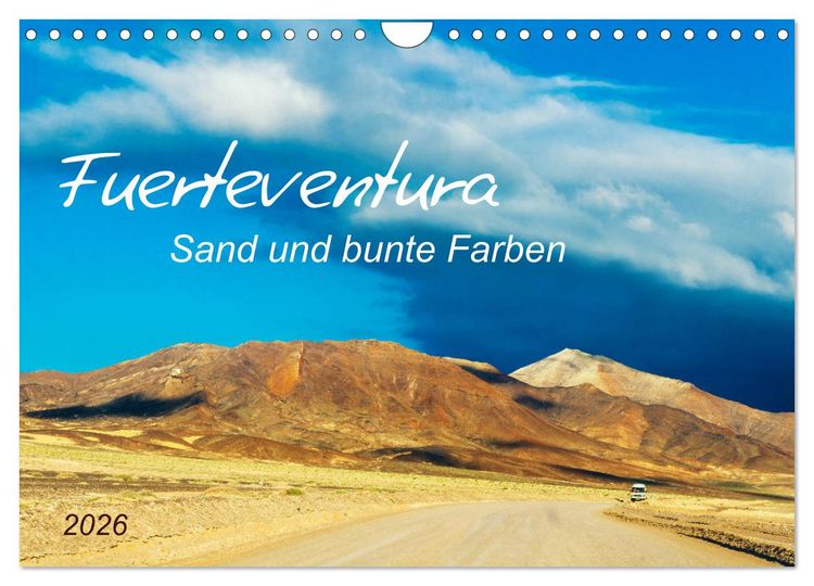 Produktbild: Fuerteventura Sand und bunte Farben (Wandkalender 2026 DIN A4 quer), CALVENDO Monatskalender
