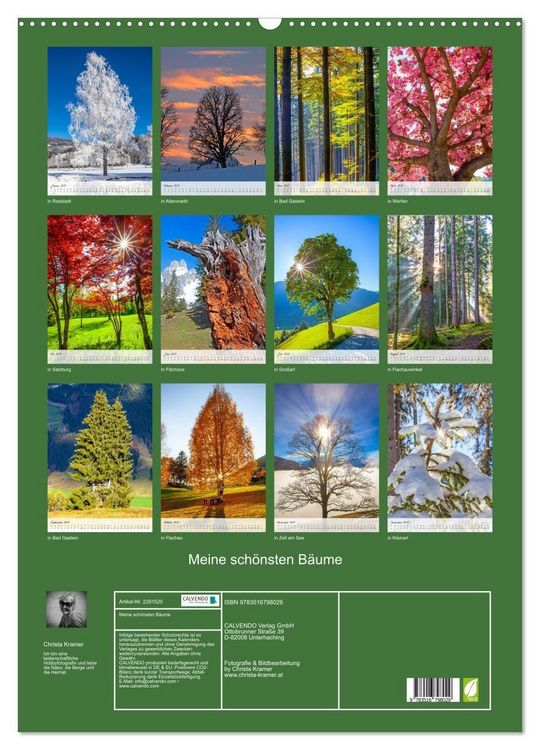 Produktbild: Meine sch&ouml;nsten B&auml;ume (Wandkalender 2027 DIN A2 hoch), CALVENDO Monatskalender