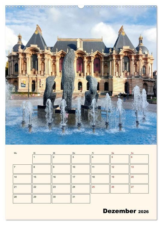 Produktbild: Lille - Lebendige Metropole (Wandkalender 2026 DIN A2 hoch), CALVENDO Monatskalender