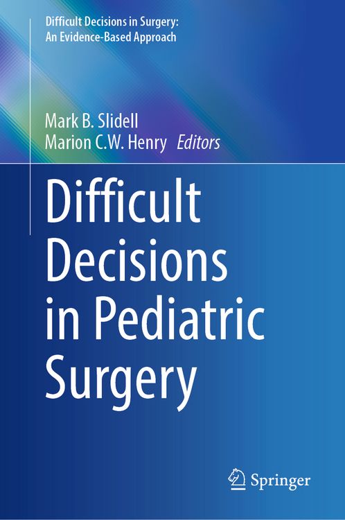 Produktbild: Difficult Decisions in Pediatric Surgery
