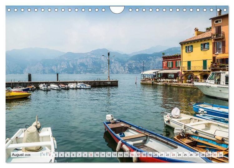 Produktbild: GARDASEE Orte am malerischen Ostufer (Wandkalender 2026 DIN A4 quer), CALVENDO Monatskalender