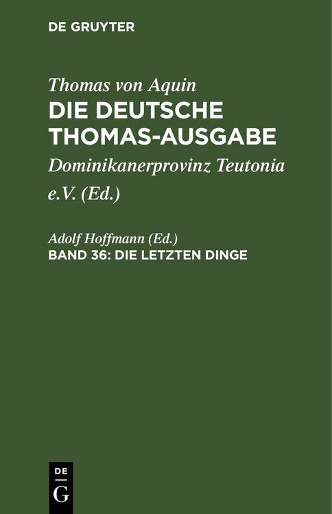 Produktbild: Die Letzten Dinge