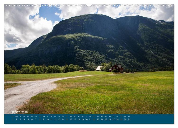 Produktbild: Norwegen atemberaubende Landschaft (Wandkalender 2026 DIN A2 quer), CALVENDO Monatskalender
