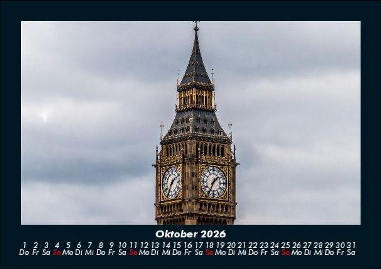 Produktbild: London 2026 Fotokalender DIN A5
