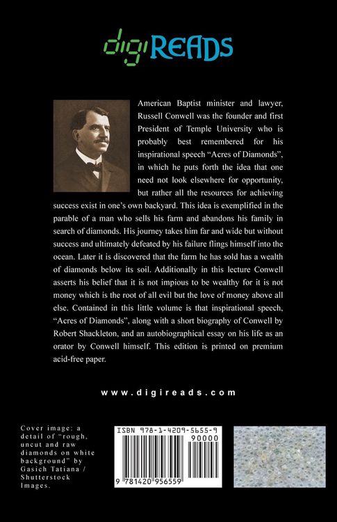 Produktbild: Acres of Diamonds (with a biography of the author by Robert Shackleton)