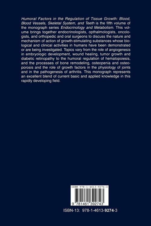 Produktbild: Humoral Factors in the Regulation of Tissue Growth