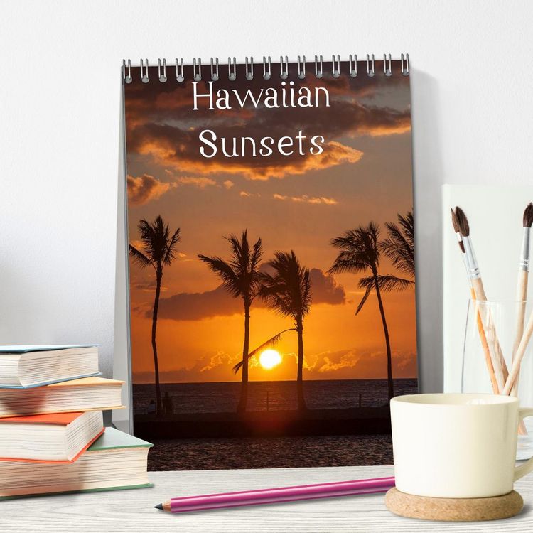 Produktbild: Hawaiian Sunsets (Tischkalender 2026 DIN A5 hoch), CALVENDO Monatskalender