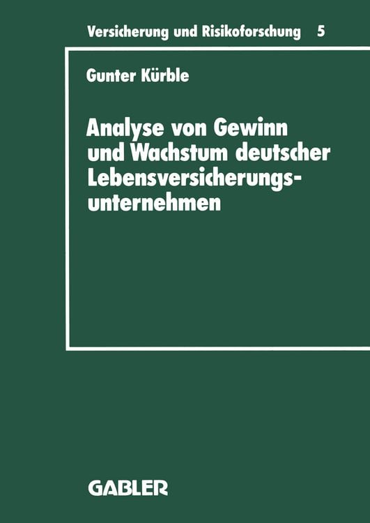 Produktbild: Analyse von Gewinn und Wachstum deutscher Lebensversicherungsunternehmen