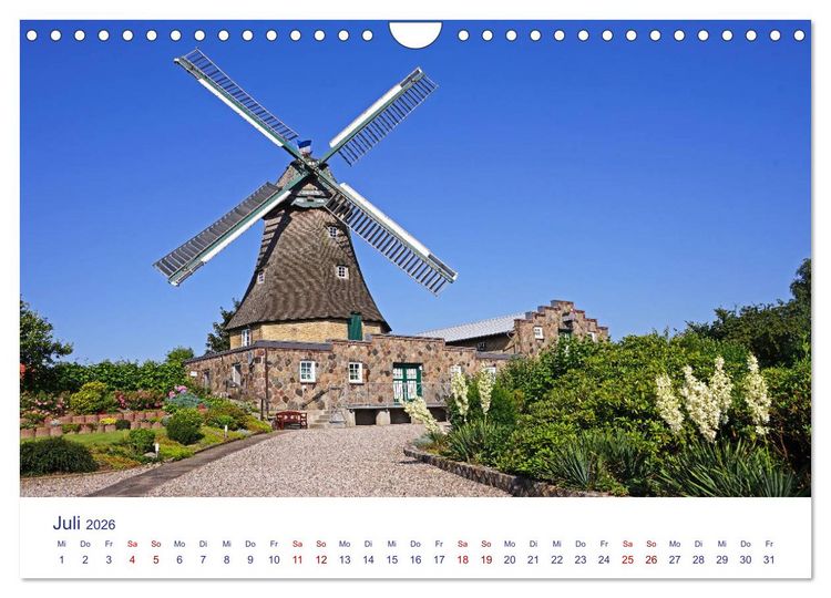 Produktbild: Radtouren ab Eckernf&ouml;rde (Wandkalender 2026 DIN A4 quer), CALVENDO Monatskalender