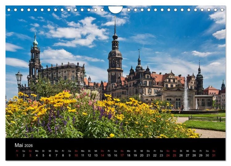 Produktbild: Dresden, das Florenz an der Elbe (Wandkalender 2026 DIN A4 quer), CALVENDO Monatskalender