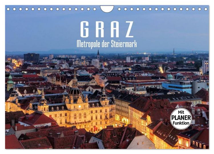 Produktbild: Graz - Metropole der Steiermark (Wandkalender 2026 DIN A4 quer), CALVENDO Monatskalender