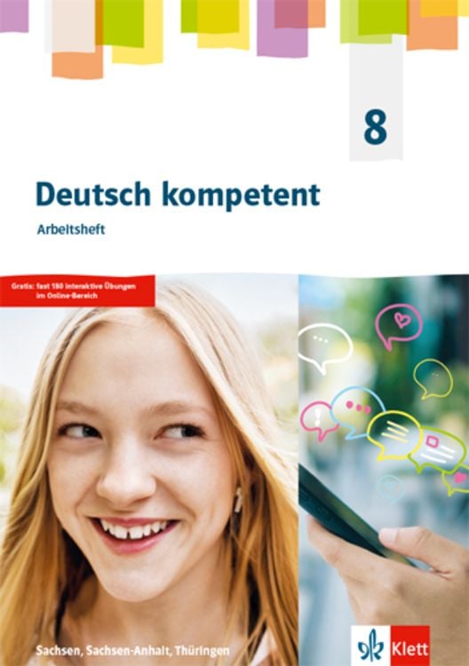 Produktbild: Deutsch kompetent 8. Arbeitsheft mit interaktiven &Uuml;bungen Klasse 8. Ausgabe Sachsen, Sachsen-Anhalt und Th&uuml;ringen Gymnasium