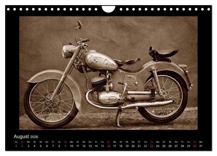 Produktbild: Motorrad Oldtimer aus &Ouml;sterreich (Wandkalender 2026 DIN A4 quer), CALVENDO Monatskalender