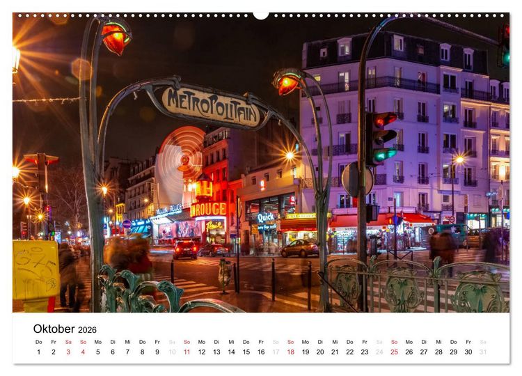 Produktbild: Paris, s'il vous pla&icirc;t! (hochwertiger Premium Wandkalender 2026 DIN A2 quer), Kunstdruck in Hochglanz