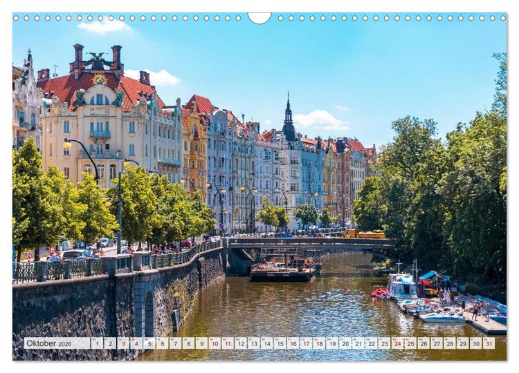 Produktbild: Historisches Prag (Wandkalender 2026 DIN A3 quer), CALVENDO Monatskalender