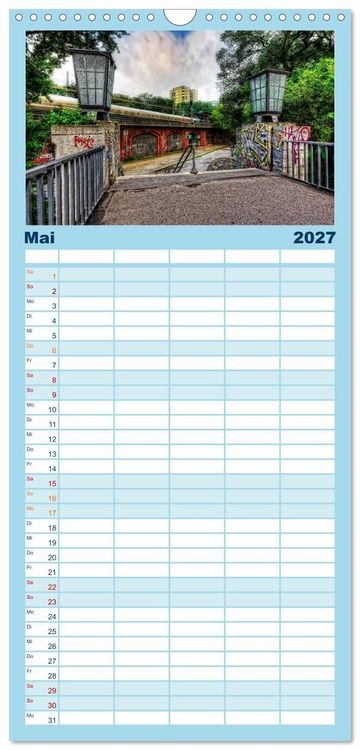 Produktbild: Familienplaner 2027 - Berlin mit 5 Spalten (Wandkalender, 21 x 45 cm) CALVENDO