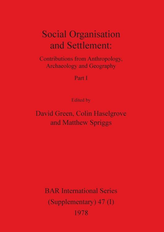 Produktbild: Social Organisation and Settlement, Part I