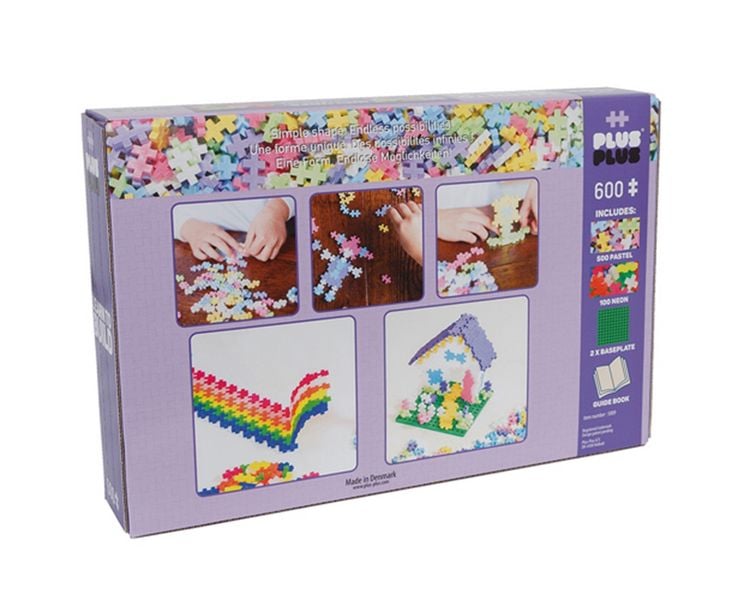 Produktbild: Plus Plus,600 Kreativ Bausteine Pastell