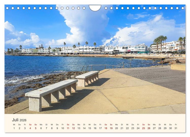 Produktbild: Zypern erleben (Wandkalender 2026 DIN A4 quer), CALVENDO Monatskalender
