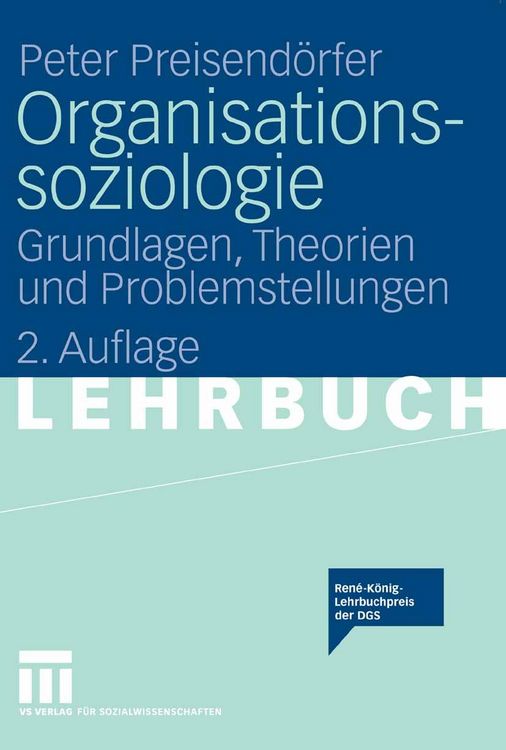 Produktbild: Organisationssoziologie