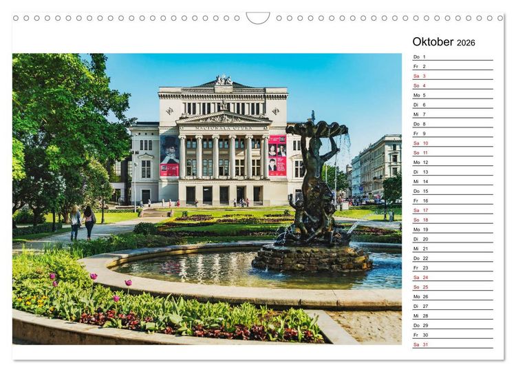 Produktbild: Ein Wochenende in Riga (Wandkalender 2026 DIN A3 quer), CALVENDO Monatskalender