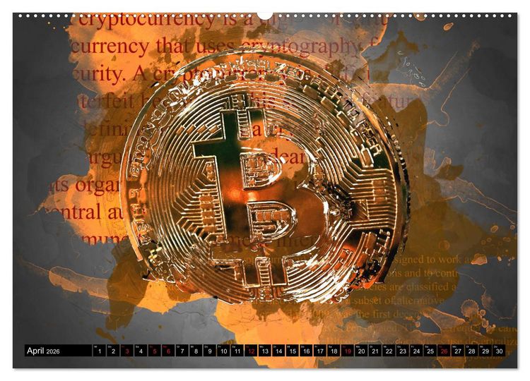 Produktbild: Bitcoins (Wandkalender 2026 DIN A2 quer), CALVENDO Monatskalender