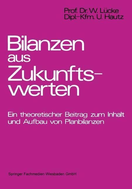 Produktbild: Bilanzen aus Zukunftswerten
