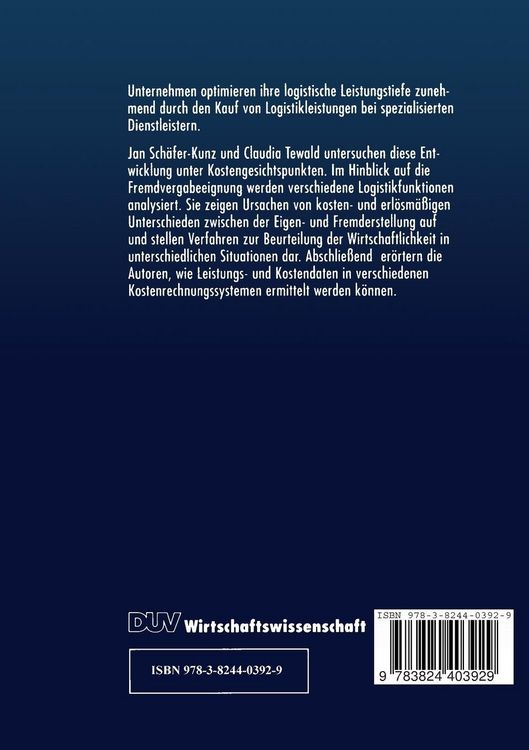 Produktbild: Make-or-Buy-Entscheidungen in der Logistik