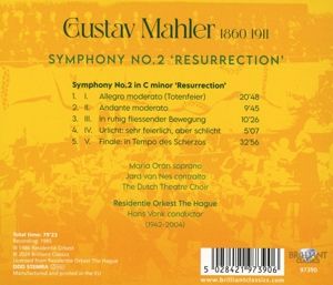 Produktbild: Mahler:Symphony No.2 'Ressurection'