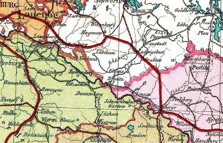 Produktbild: Historische Preussenkarte / DER PREUSSISCHE STAAT - 1905 [gerollt]