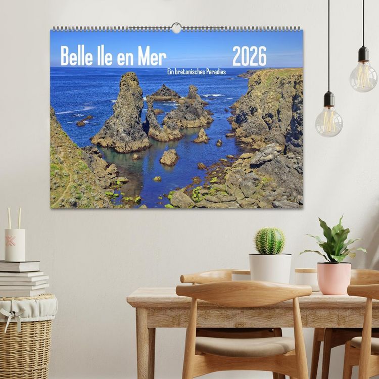 Produktbild: Belle Ile en Mer - Ein bretonisches Paradies (Wandkalender 2026 DIN A2 quer), CALVENDO Monatskalender