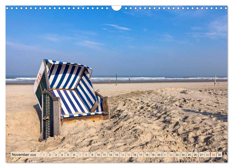 Produktbild: Norderney Spaziergang (Wandkalender 2026 DIN A3 quer), CALVENDO Monatskalender