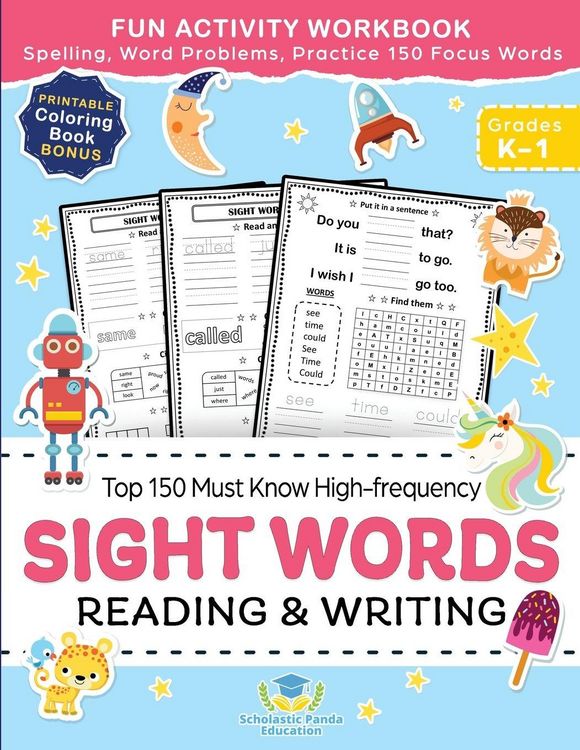 Produktbild: Sight Words Top 150 Must Know High-frequency Kindergarten & 1st Grade
