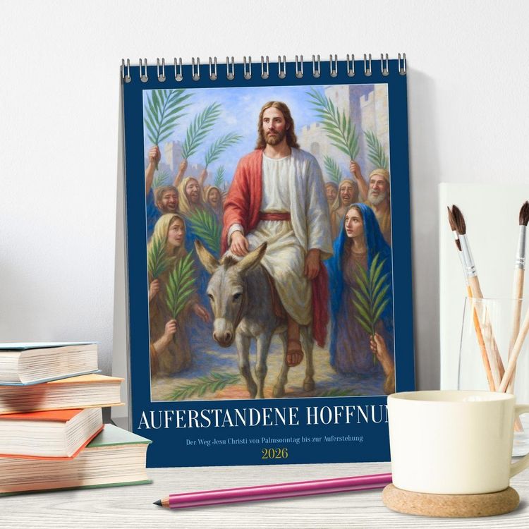 Produktbild: Auferstandene Hoffnung (Tischkalender 2026 DIN A5 hoch), CALVENDO Monatskalender
